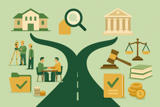 HÀNH CHÍNH HAY TƯ PHÁP? PHÂN BIỆT RÕ CÁCH GIẢI QUYẾT TRANH CHẤP ĐẤT ĐAI HIỆU QUẢ