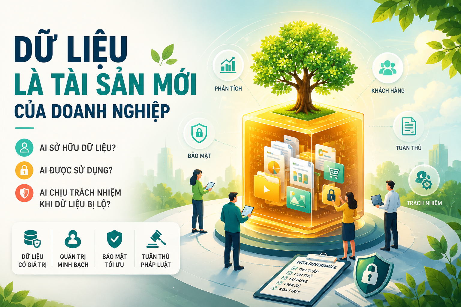 Dữ liệu là tài sản mới của doanh nghiệp: Ai sở hữu dữ liệu, ai được sử dụng và ai chịu trách nhiệm khi dữ liệu bị lộ ?