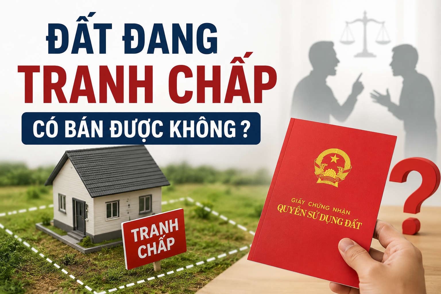 Đất đang tranh chấp có bán được không ? 05 rủi ro người mua cần biết trước khi giao dịch