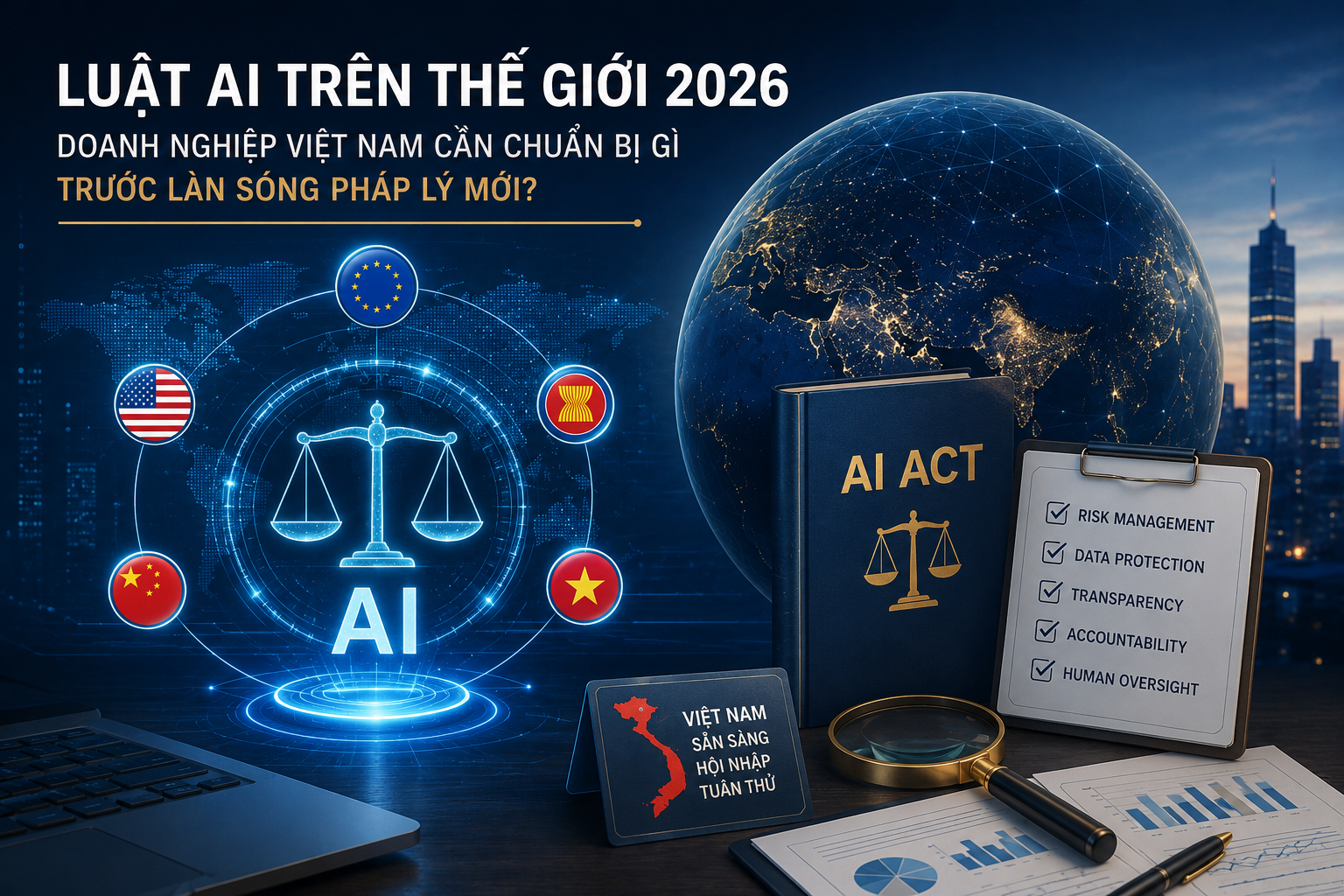 Luật AI trên thế giới năm 2026: Doanh nghiệp Việt Nam cần chuẩn bị gì trước làn sóng pháp lý mới ?