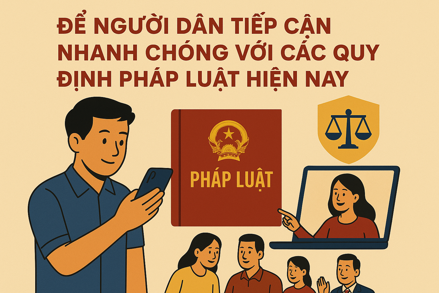 Để người dân tiếp cận nhanh chóng với các quy định pháp luật hiện nay