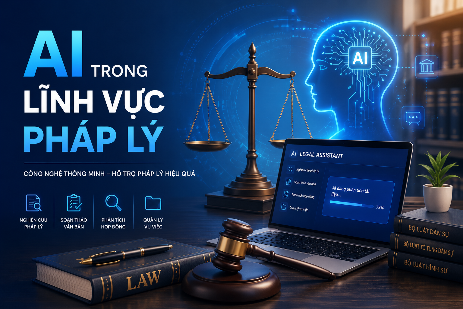 Ưu điểm và hạn chế của AI trong hoạt động pháp lý